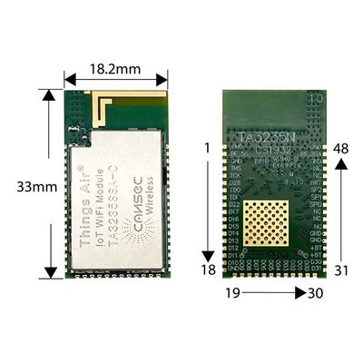 TX 16.5dBm 2.4G IoT Wifi Module وحدة Transceiver اللاسلكية اللاسلكية TA3235SA-C