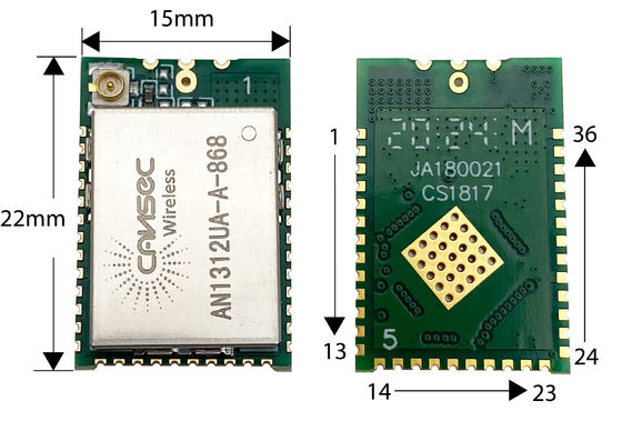 TI CC1312 IoT AES 256 بت وحدة جيجاهرتز فرعية 434/470/868/915 ميجا هرتز 13 ديسيبل قوة TX